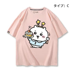 人気キャラ プリント トップス 楽しい時間 ユニセックス 半袖Ｔシャツ
