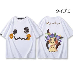 人気キャラ プリント トップス ミッキュ ユニセックス 半袖Ｔシャツ