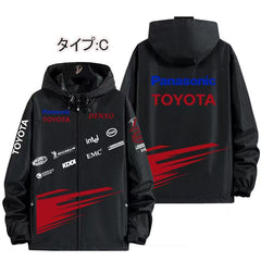スポーツ＆カルチャー プリント スポーツカー系デザイン メンズ 防風 防寒 レーシングジャケット