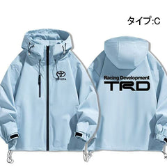 スポーツ＆カルチャー プリント オフロード風 メンズ 防風 防寒 レーシングジャケット