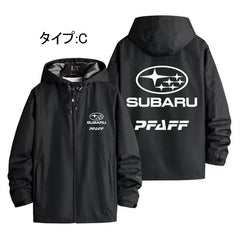 スポーツ＆カルチャー プリント カッコいい 車好き向け メンズ 防風 防寒 レーシングジャケット