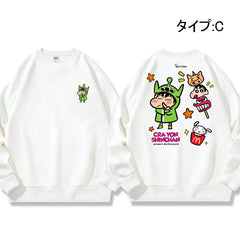 人気キャラ プリント トップス 日常を楽しむ ユニセックス 長袖 スウェット