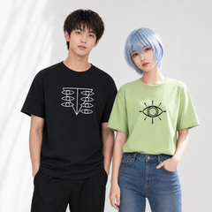 人気キャラ プリント トップス しと達 ユニセックス 半袖Ｔシャツ