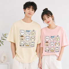 人気キャラ プリント トップス ACE AGENTS ユニセックス 半袖Ｔシャツ