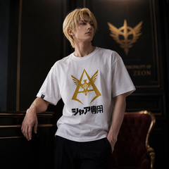 人気キャラ プリント トップス アニメロゴ風 グラフィックデザイン ユニセックス 半袖 Ｔシャツ