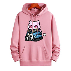 人気キャラ プリント トップス Killer Queen ユニセックス フード付き パーカー その２