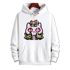 人気キャラ プリント トップス Killer Queen ユニセックス フード付き パーカー その４