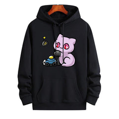 人気キャラ プリント トップス Killer Queen ユニセックス フード付き パーカー その３