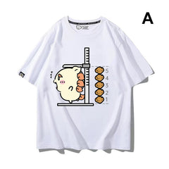 人気キャラ プリント トップス 身長を測る ‌ユニセックス 半袖Ｔシャツ