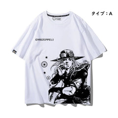 人気キャラ プリント トップス アニメ風 グラフィックプリント  ユニセックス 半袖 Ｔシャツ