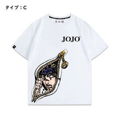 人気キャラ プリント トップス ブチャラティ ユニセックス 半袖 Ｔシャツ