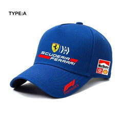スポーツ＆カルチャー プリント 帽子 レーシングチーム風ロゴプリント ユニセックス キャップ