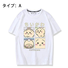 人気キャラ プリント トップス にちじょうせいかつ ‌ユニセックス 半袖Ｔシャツ