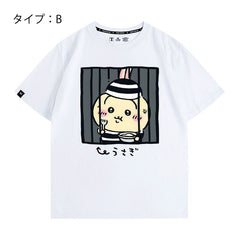 人気キャラ プリント トップス 監獄 ユニセックス 半袖Ｔシャツ