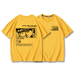 人気キャラ プリント トップス STAR AND THE SEA  ユニセックス 半袖 Ｔシャツ