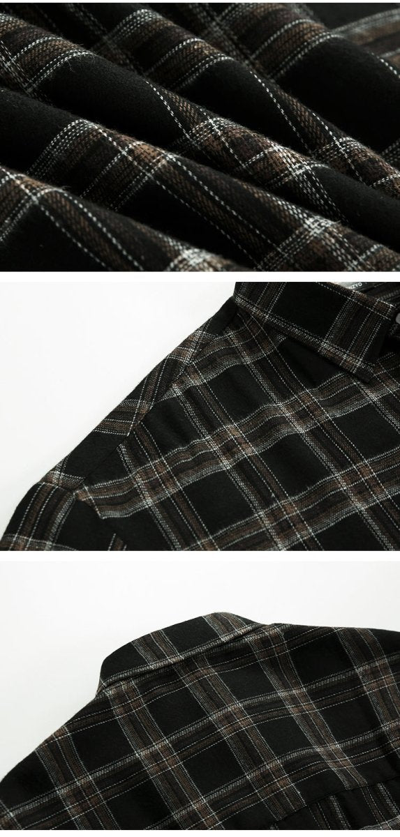 Casual check pattern shirt or1292