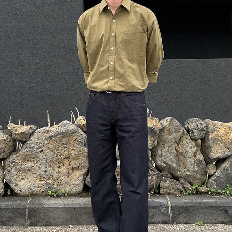 Casual long -sleeved shirt or1781