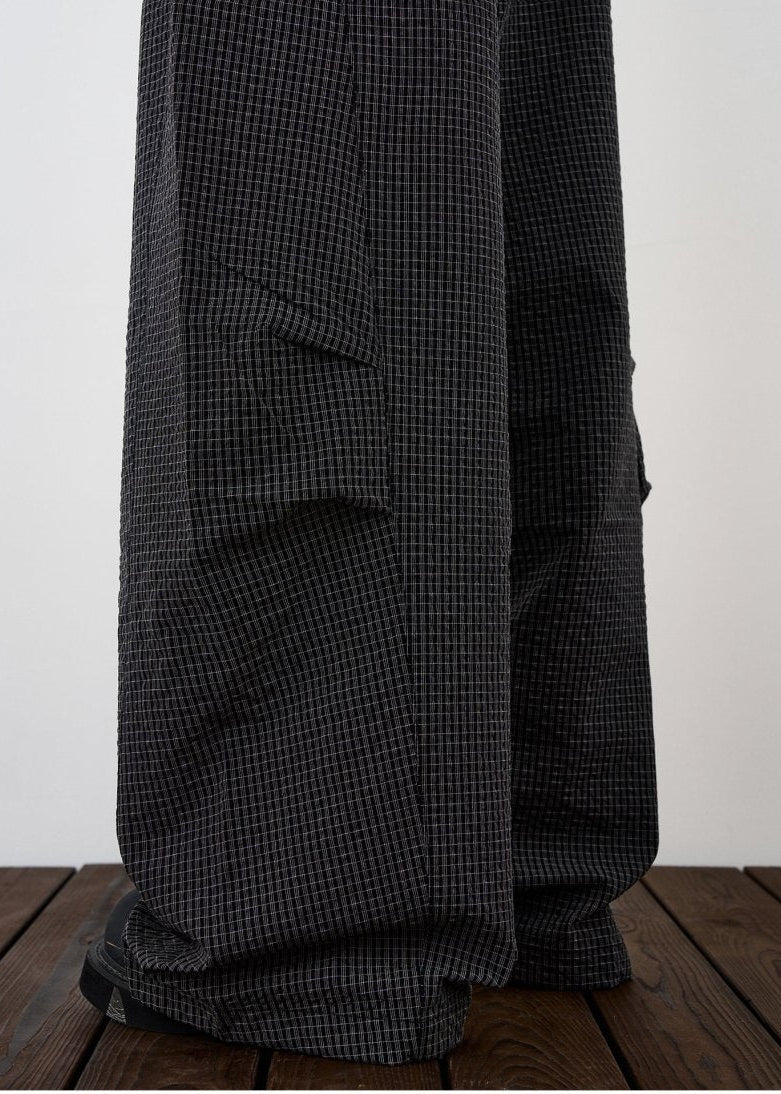 Check pattern casual pants OR4497