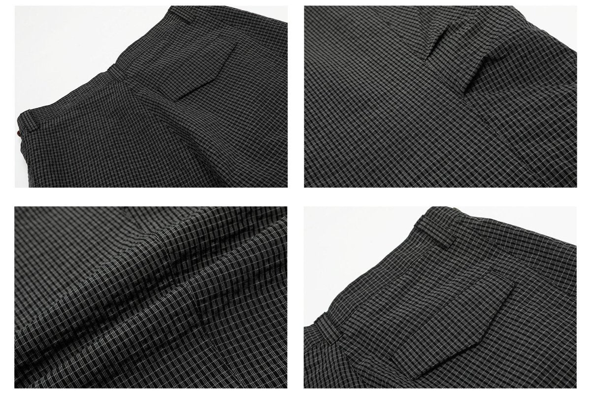 Check pattern casual pants OR4497