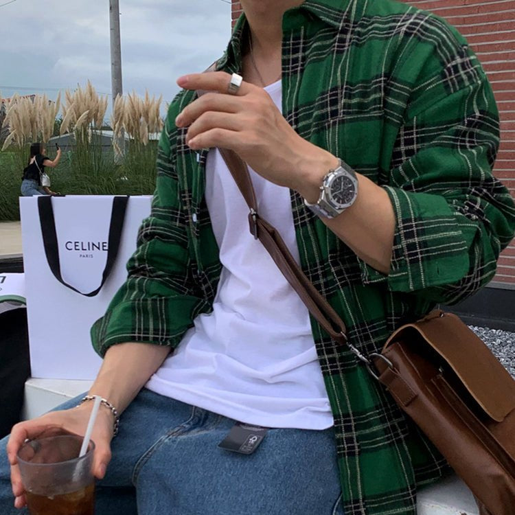 Check pattern shirt or2548