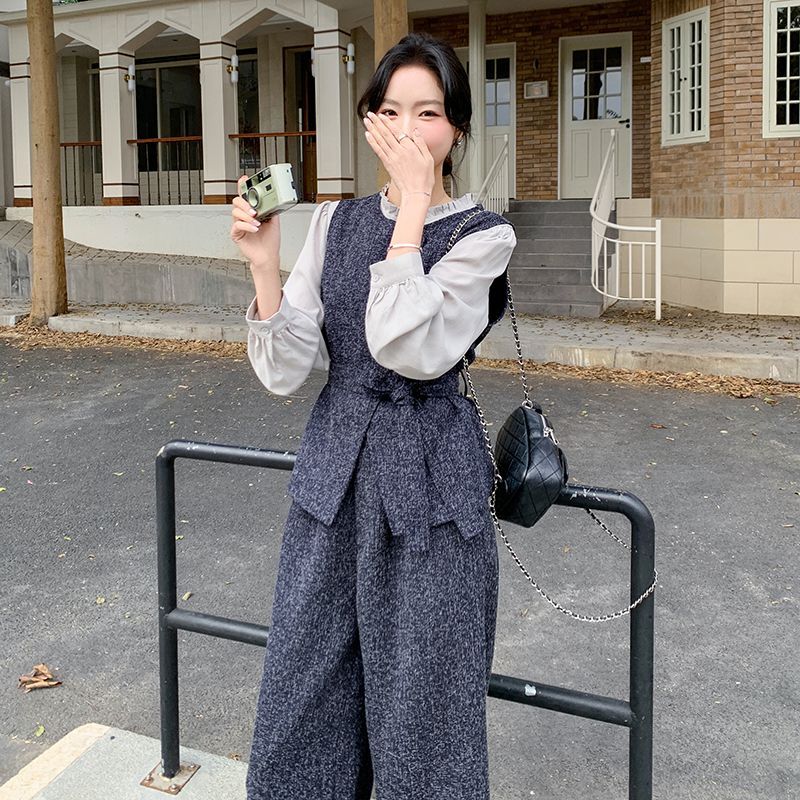 レディース 3 点セットアップ（ベスト・シャツ・パンツ）｜上品・おしゃれ風格