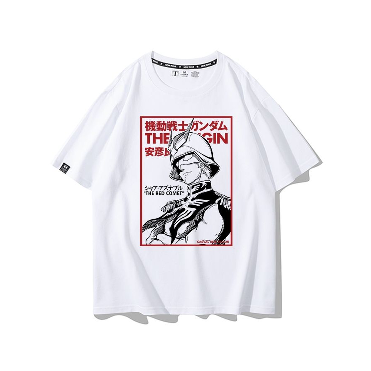 人気キャラ プリント トップス レッドコメット風 フロントプリントデザイン ユニセックス 半袖 Ｔシャツ