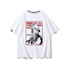 人気キャラ プリント トップス レッドコメット風 フロントプリントデザイン ユニセックス 半袖 Ｔシャツ