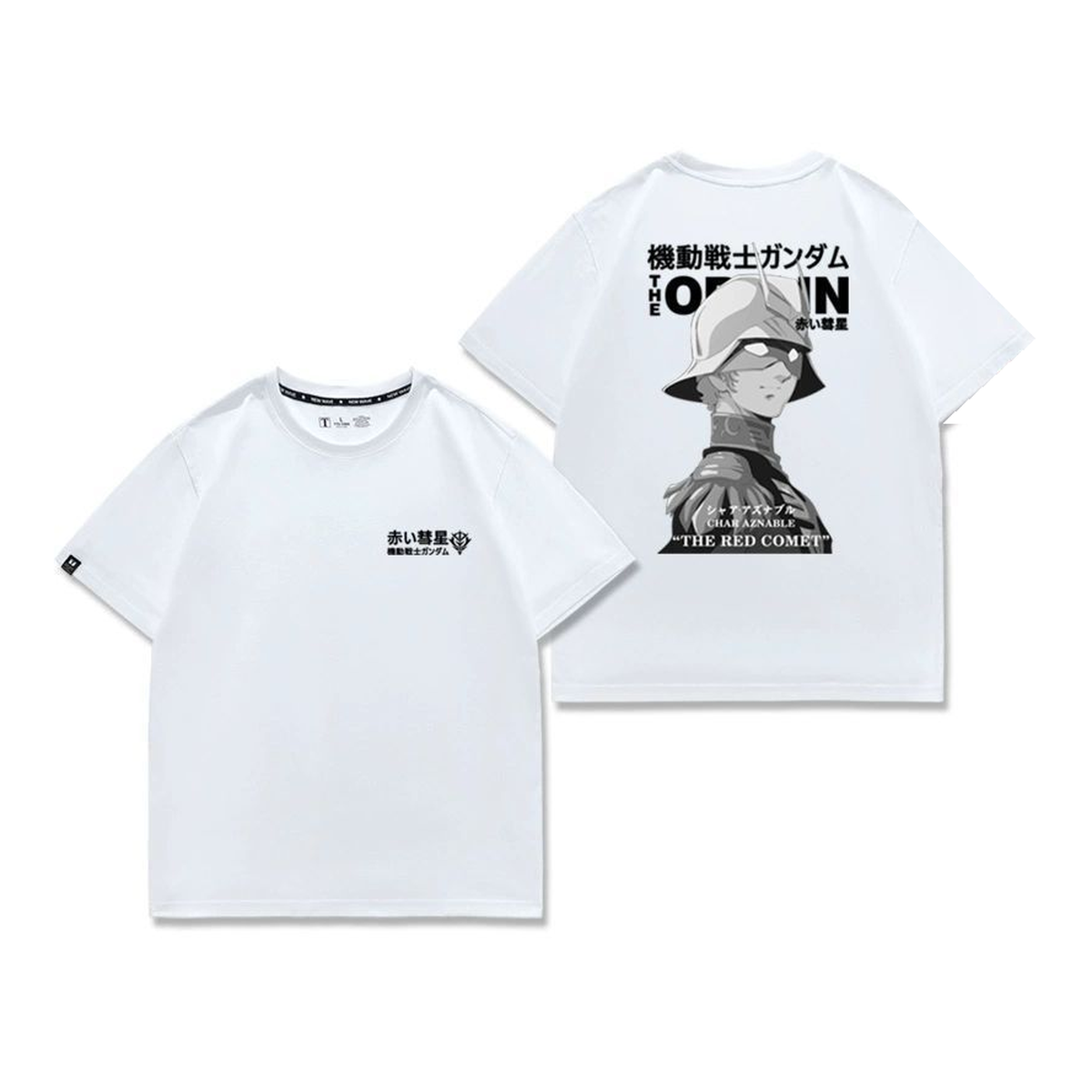 人気キャラ プリント トップス レッドコメット風 ワンポイントデザイン ユニセックス 半袖 Ｔシャツ