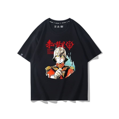 人気キャラ プリント トップス レッドコメット風 フロントプリントデザイン ユニセックス 半袖 Ｔシャツ