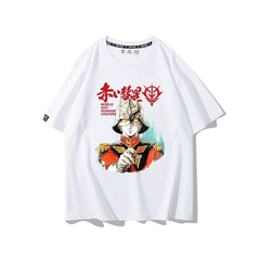 人気キャラ プリント トップス レッドコメット風 フロントプリントデザイン ユニセックス 半袖 Ｔシャツ