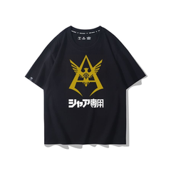 人気キャラ プリント トップス アニメロゴ風 グラフィックデザイン ユニセックス 半袖 Ｔシャツ