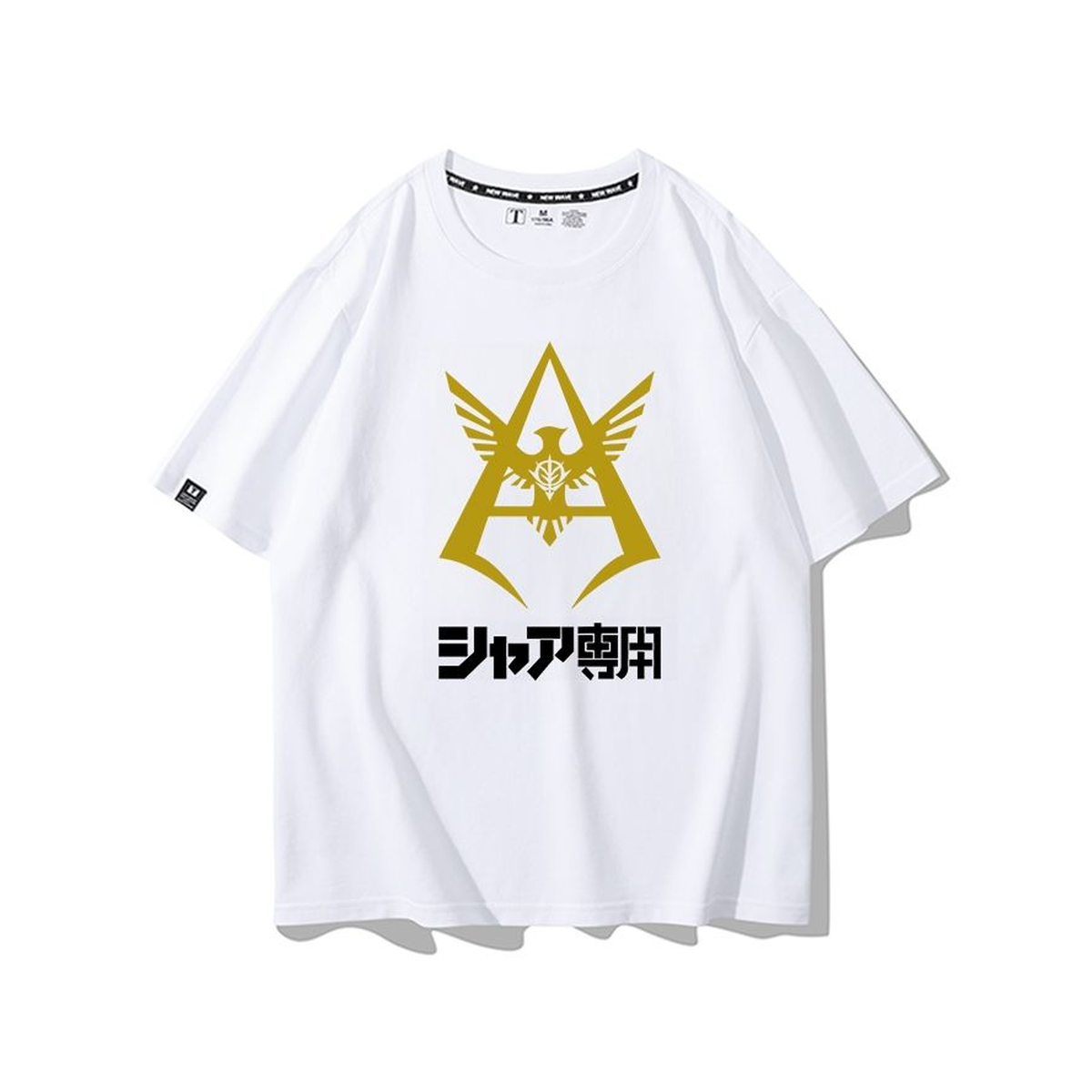 人気キャラ プリント トップス アニメロゴ風 グラフィックデザイン ユニセックス 半袖 Ｔシャツ