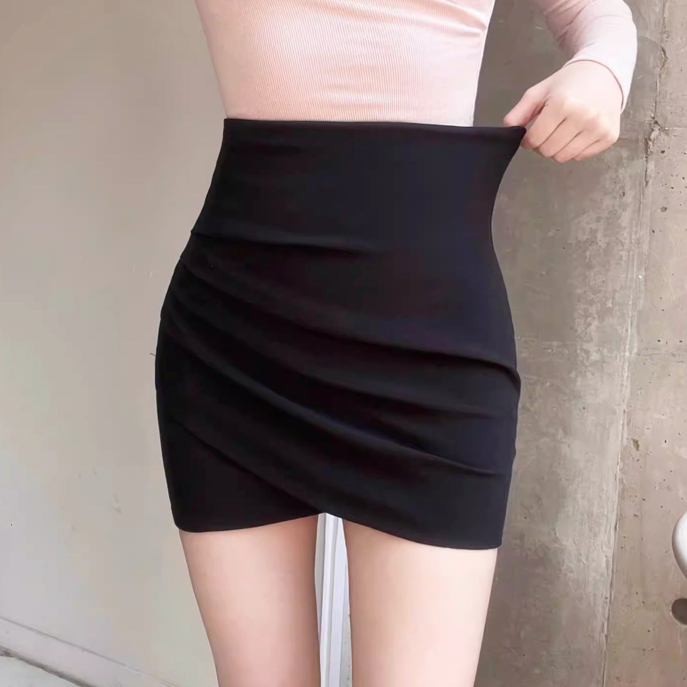 ドレープツイストタイトミニスカート