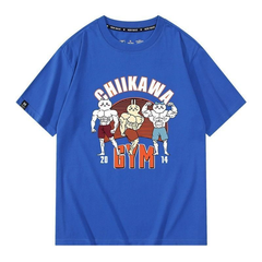 人気キャラ プリント トップス 筋肉兄貴 ユニセックス 半袖Tシャツ