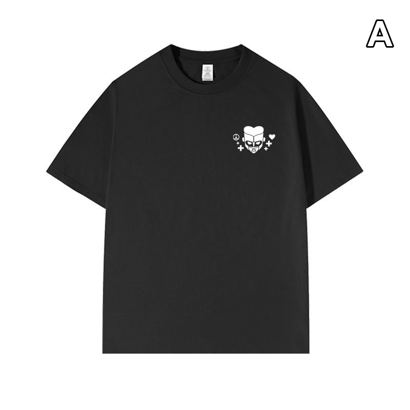 人気キャラ プリント トップス ミニキャラクター 5タイプの胸元ワンポイントデザイン ユニセックス 半袖 Ｔシャツ