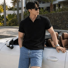 オープンカラーサマーニットシャツ or1463