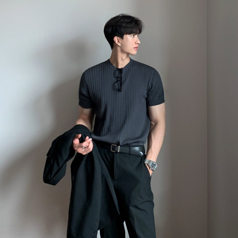 累計販売5,000枚 突破!!　 Short -sleeved knit shirt or1360