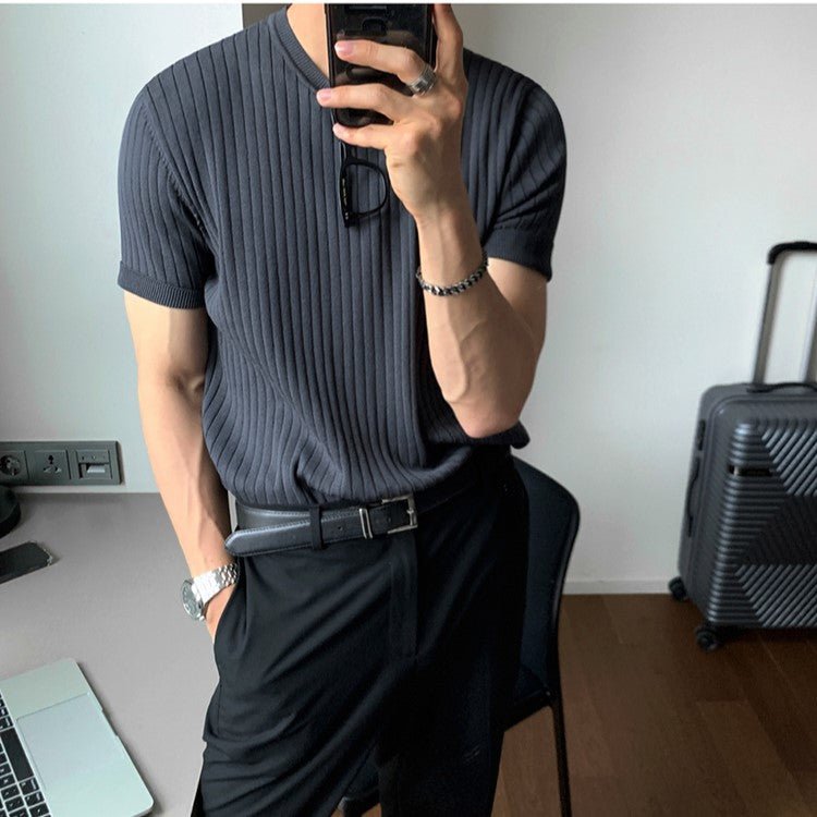 累計販売5,000枚 突破!!　 Short -sleeved knit shirt or1360