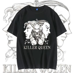 人気キャラ プリント トップス  ヨシカゲとスタンド ユニセックス 半袖 Ｔシャツ